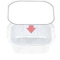 PVC Lid for Small foil container 25/Sleeve TO FIT 320 SQ CONTAINER