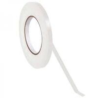 White PVC Bag neck Tape 12mm x 66mtr - 12 Rolls/pack