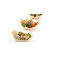 Wooden Pine Food Boats Medium