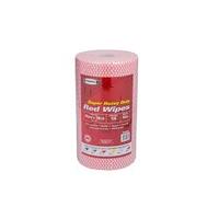 Heavy Duty Red Wipes 45 x 30cm 100 sheets  - TWS66