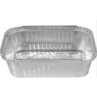 990ml Rectangular Foil Containers - 100/Sleeve