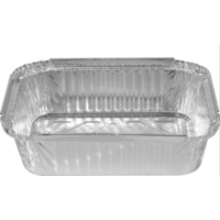 990 ml Rectangular Foil Containers - 100/Sleeve
