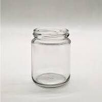 250ml Round Flint Glass Jar 63mm rim-each