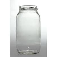 Round Flint Glass Jar - 375ml - 63mm Lid -Price Per Jar 