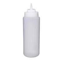 Clear Wide mouth Squeeze Bottle - 1Lt