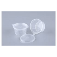 1.5oz (50ml) Sauce cup Hinged lid - Sleeve of 50 (20)