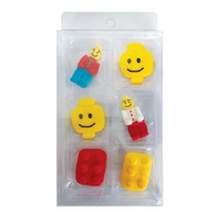 Lego Sugar Decorations 6/pkt