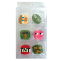 Minecraft Sugar Decorations 6/pkt