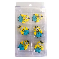 Minions Sugar Decorations 6/pkt