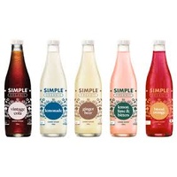 Simple Organic Sodas - 12 x 330ml glass bottles