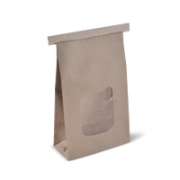 Tin-tie Large Retail Bag with Window-50/Sleeve