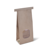 Tin-tie Small Retail Bag with Window -50/Sleeve (10)