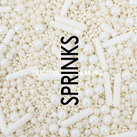 Bubble and Bounce White Sprinkles 500g