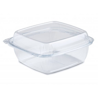 Square PET show Bowl with dome lid 250ml - 50 p/sl (5)