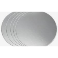 12" Silver Cake Boards Standard Round 2mm - each