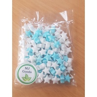 9mm Edible Blue and White Stars 50g