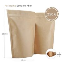 250g Stand Up Pouches- No Window 50 SL 