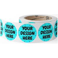Custom Design Stickers - 50mm Round on a Roll
