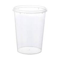 Lock safe Cup and clear lid - 500ml - 20 p/pack