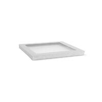 White CTM LID Catering Box Med-LID with window (Single Lid)