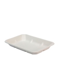 Food Tray 8x5" White Natural Fibre - 100 pack (20)