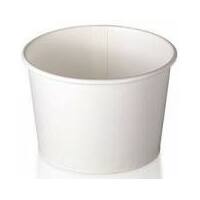 CTN 5 oz Plain White Ice-cream paper cups  -1000/Carton