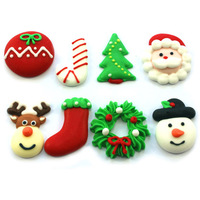 Christmas Assorted Sugar Decorations  25mm - 60 Pieces