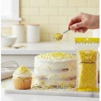 Pearly Yellow Sugar Pearls (Gluten Free) 56g