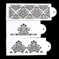 Damask Stencil Set -3 Pieces