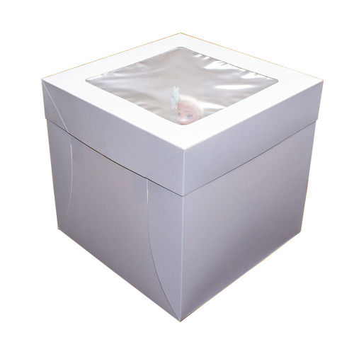 10X10X12  Inches Cake Box with window  - Carton/50 *Order In Item*