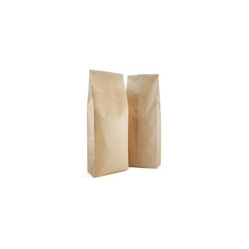 1kg Side Gusset Bag - with Valve - Natural Kraft - 25psc