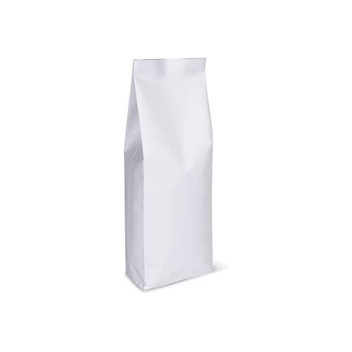 1kg Box Bottom Bag - with Valve - White Paper - 25psc
