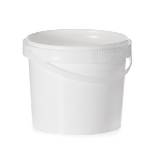 2.3Ltr White Pail Bucket with Lid - each