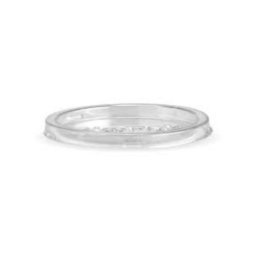 Sugarcane PET Lid- 2oz Sauce Cup Lid- 100psc-Pk 