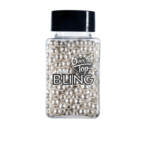 4 mm Silver Sugar Balls 70g