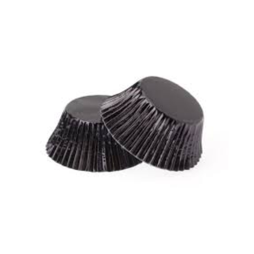 Black Foil Patty Pans #550 Medium Size- 50 pack