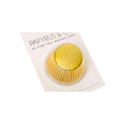 Gold Foil Patty Pan #550 Medium Size - 50 pack