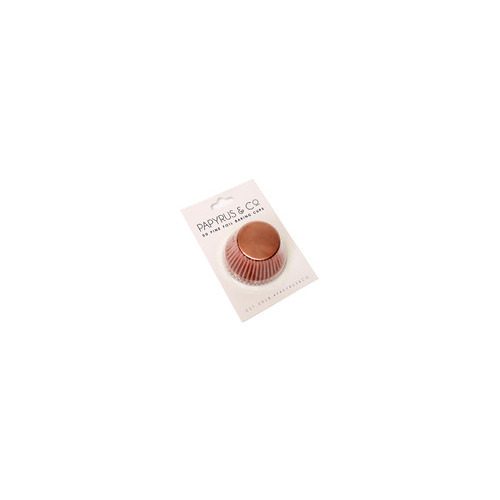 Rose Gold Foil Patty Pans #550 Medium Size - 50 pack *Discontinued Line*