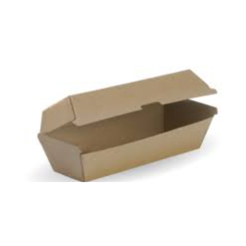 Cardboard Brown - Hotdog box 50/Sleeve (4)