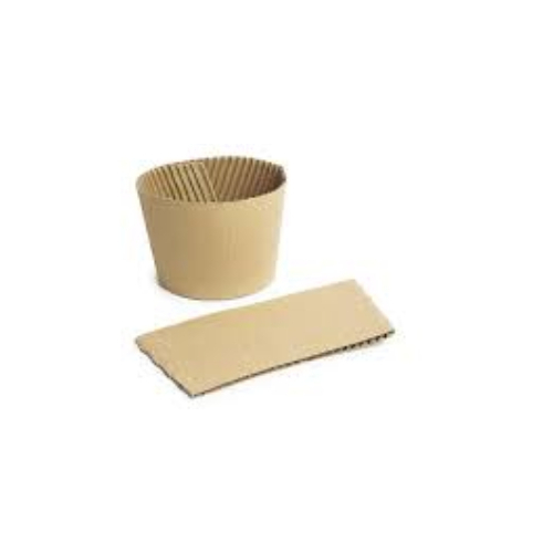 Kraft Paper coffee Cup Sleeve for 90mm cups -100/Pkt