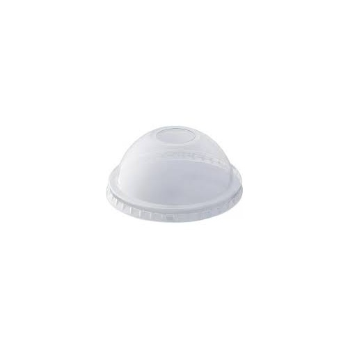 Clear Dome Lid - With Hole 90mm - sleeve 100