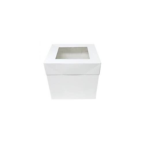 Tall Cake Box- 12x12x12 Inches with clear top window - each 