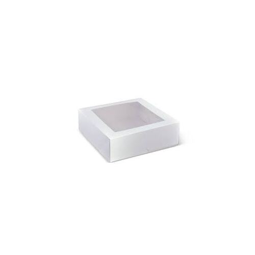 Cake Box Fold Clear Window Lid 8x8x2.5" - each
