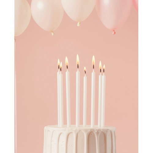 Candles White Pearl (12)