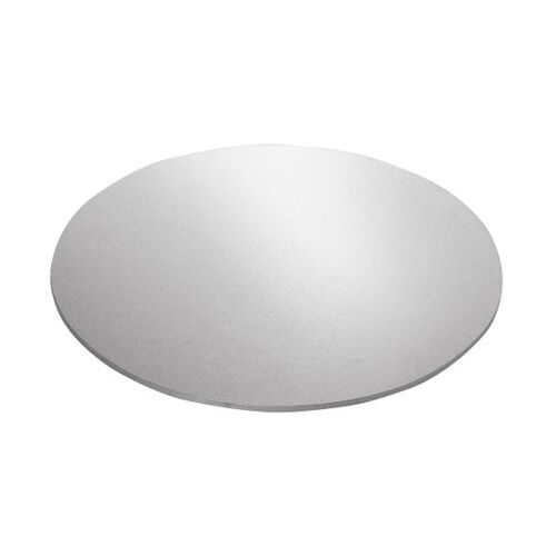 6 inch Silver Compressed Cake Board Round  - each