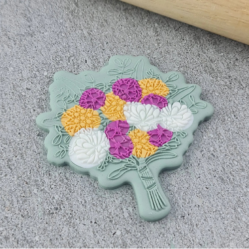 Floral Bouquet Cutter and Debosser Set Stamp