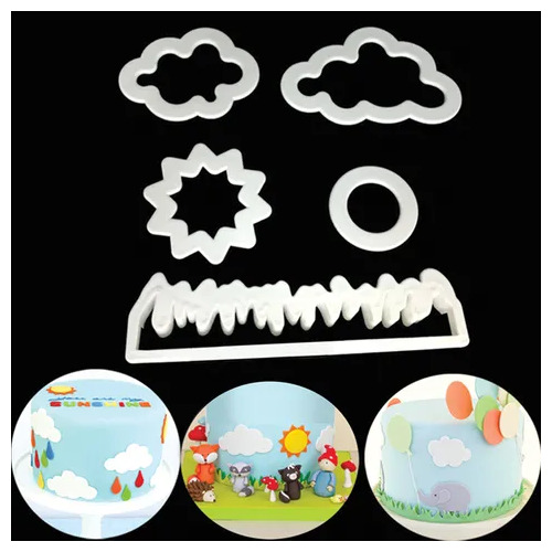 Grass, Sun,Clouds Cutter set  (5 pcs)