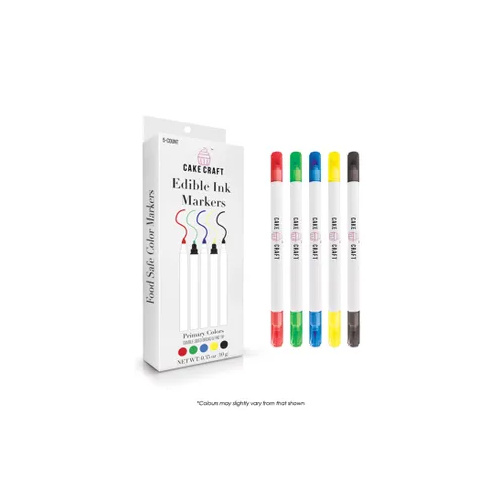 Edible Ink Markers Primary Colours 5 pack