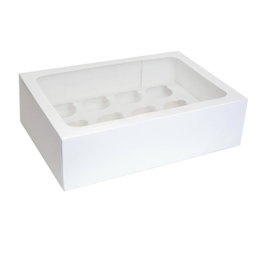 12 Hole Cupcake Box -NO INSERT - Carton/80 *Order In Item*