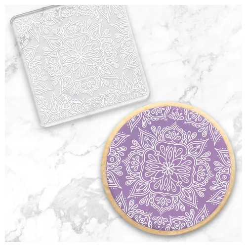 Floral Mandala Cookie Debosser Stamp *Discontinued Line*